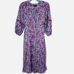 Hatch the Juliet floral maternity midi dress size small v neck boho